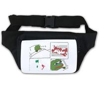 Pepe Dreams of Rome, Wakes up to sad Reality Meme Empire SPQR Legion Waist Bag Fanny Pack White