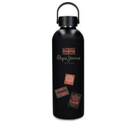 Pepe Jeans Abbey Ponder Stainless Steel Bottle Black with Capacity for 500 ml and Measures 7 x 23 cm Stainless Steel by Joumma Bags