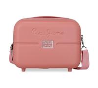 Pepe Jeans Accent Adaptable Toiletry Bag Pink 29x21x15cm Rigid ABS 9.14L 2.8 kg by Joumma Bags, Pink, One Size, Adaptable Toiletry Bag