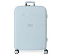 Pepe Jeans Accent Medium suitcase Blue 48x70x28 cms Rigid ABS Integrated TSA closure 79L 4.32 kgs 4 Double wheels