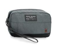 Pepe Jeans Aiden Navy Handbag 24.5x15x6 cm Polyester with Synthetic Leather Details 2.21L by Joumma Bags