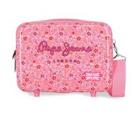 Pepe Jeans Alenka Pink Nececer Adaptable Pink 29x21x15cm Rigid ABS 9.14L 0.8kg by Joumma Bags, pink, One Size, Nececer Adaptable