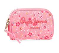 Pepe Jeans Alenka Pink Purse Pink 12x8x2cm Polyester 0,19L by Joumma Bags, Pink, One Size, Purse