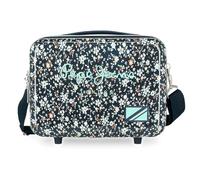 Pepe Jeans Alenka School Backpack, Blue, Adjustable Straps for Comfortable Carrying, Various Compartments, Joumma Bags, Denim, Toiletry Bag
