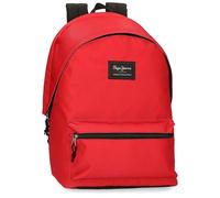 Pepe Jeans Aris Laptop Backpack Double Compartment Laptop 15.6 Inch 31x44x17.5cm School Backpack Polyester by Joumma Bags, red, One Size, Daypack