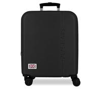 Pepe Jeans Aris Black Cabin Case 40x55x20 cm Rigid ABS Combination Lock Integrated 37L 2.6kg 4 Double Wheels Extendable Hand Luggage by Joumma Bags