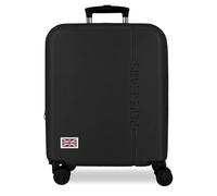 Pepe Jeans Aris Cabin Case Black 40x55x20 cm Rigid ABS Combination Lock Integrated 37L 2.6kg 4 Double Wheels Hand Luggage
