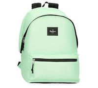 Pepe Jeans Aris Colorful Laptop Backpack Double Compartment Laptop 15.6 Inch Green 31x44x17.5cm Polyester by Joumma Bags, green, Laptop Backpack Dual Compartment