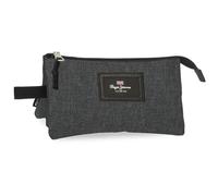 Pepe Jeans Aris Evergreen Triple Denim Pencil Case 22x12x5cm Polyester by Joumma Bags