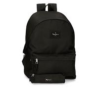 Pepe Jeans Aris Laptop Backpack 15,6" + School Pencil Case Black 31x44x17,5 cms Polyester 0 23.87L