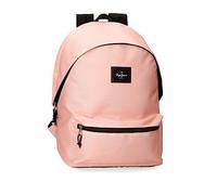Pepe Jeans Aris Laptop Backpack Double 31 x 44 x 17.5 cm Polyester Joumma Light Pink One Size Daypack, lightpink, Standard Size, Daypack