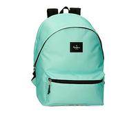 Pepe Jeans Aris Laptop Backpack Double Compartment Green 31 x 44 x 15 cm Polyester 20.46L, Green, One Size, Laptop Backpack Double Compartment
