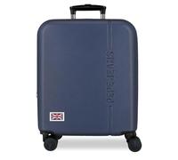 Pepe Jeans Aris Marine Cabin Case 40x55x20 cm Rigid ABS Combination Lock Integrated 37L 2.6kg 4 Double Wheels Extendable Hand Luggage by Joumma Bags