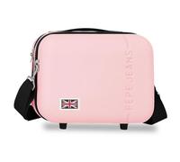 Pepe Jeans Aris Nececer Adaptable Light Pink 25x21x15 cm Rigid ABS 7.8L 0.8 kgs by Joumma Bags