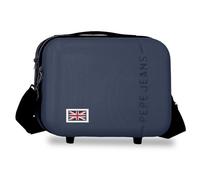Pepe Jeans Aris Nececer Adaptable Navy 25x21x15 cm Rigid ABS 7.8L 0.8 kgs by Joumma Bags