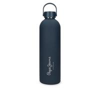 Pepe Jeans Aris Stainless Steel Bottle Blue 7x26.5x7cm Stainless Steel by Joumma Bags, Blue, One Size, Stainless Steel Bottle