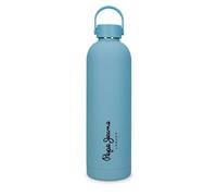 Pepe Jeans Aris Stainless Steel Bottle Blue 7x26.5x7cm Stainless Steel by Joumma Bags, Blue, One Size, Stainless Steel Bottle
