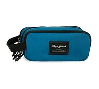 Pepe Jeans Aris Triple Case Blue 22x10x9cm Polyester, Blue, Triple Case