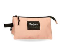 Pepe Jeans Aris Triple Case Pink 22x12x5 cm Polyester, Pink, Triple Case
