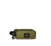 Pepe Jeans Aris Triple Red Pencil Case 22 x 10 x 9 cm Polyester, red, One Size, Triple Case