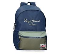 Pepe Jeans Arwyn Backpack Adaptable to Trolley 15.6" Inch Navy 31x44x17.5cm Polyester 23.87L by Joumma Bags