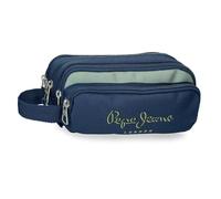 Pepe Jeans Arwyn Navy Pencil Case 22x10x11cm Polyester 2,42L by Joumma Bags