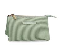 Pepe Jeans Aurora Purse Three Compartments Green 17.5x9.5x2 cm Synthetic Leather
