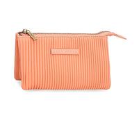 Pepe Jeans Aurora Purse Three Compartments Orange 17.5x9.5x2 cm Synthetic Leather