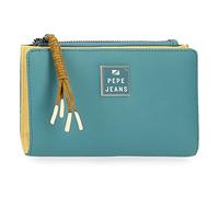 Pepe Jeans Bea Wallet with Blue Card Holder 17x10x2 cm Synthetic Leather