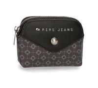 Pepe Jeans Bethany Black Purse 12 x 8 x 2 cm Faux Leather, Black/White, One Size, Purse