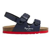 Pepe Jeans Boy's Bio Double Kansas Bk Sandal, Blue (Navy), 7.5