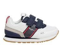 Pepe Jeans Boy's Dublin Sport BK Sneak, White (Off White), 13