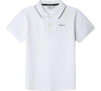 Pepe Jeans Boys Henry Polo, White, 10 Years UK