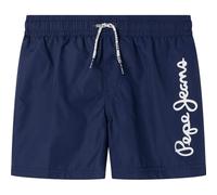 Pepe Jeans Boys Logo Swimshort Shorts, Blue, 10 Years UK
