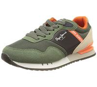 Pepe Jeans Boys' London One Basic B Trainers, 765khaki Green, 3.5 UK