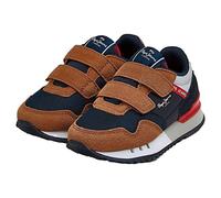 Pepe Jeans Boys London One Basic BK Trainers, 879cognac, 10 UK Child