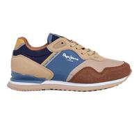 Pepe Jeans Boy's London Sight B Sneak, Brown (Tobacco Brown), 13.5
