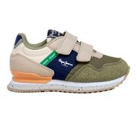 Pepe Jeans Boy's London South BK Sneak, Green (Moon Mist Green), 13