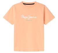 Pepe Jeans Boy's New Art T-Shirt, Orange(Light Orange), 12