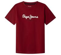 Pepe Jeans Boy's NEW Art T-Shirt, Red (Merlot RED), 8