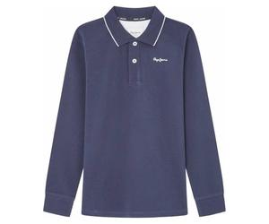 Pepe Jeans Boy's New Thor Ls, Polo, Blue, 4 Years