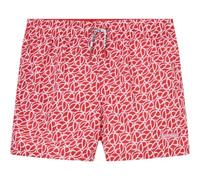 Pepe Jeans Boy's P Print Swimshort Swim Trunks, Red (Cherry Red), 8 Years
