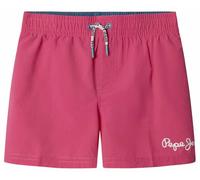 Pepe Jeans Boy's PJ Solid Swimshort Shorts, Pink (HOT Pink), 16 Years