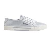 Pepe Jeans Brady Party Low Trainers Silver EU 39 Woman