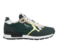 Pepe Jeans Brit Rump B Sneaker, Green Forest Green, 3 UK