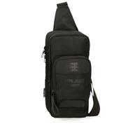 Pepe Jeans Bromley 24 Crossbody Bag, One Size, Black/White, One Size, Cross Body Bag