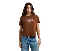 Pepe Jeans Carla Short Sleeve T-shirt Brown S Woman