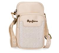 Pepe Jeans Clara Shoulder Bag Beige 11x17,5x2,5 cms Polyester y PU by Joumma Bags
