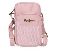 Pepe Jeans Clara Shoulder Bag Pink 11x17,5x2,5 cms Polyester y PU by Joumma Bags