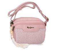 Pepe Jeans Clara Shoulder Bag Pink 21x15x6 cms Polyester y PU by Joumma Bags